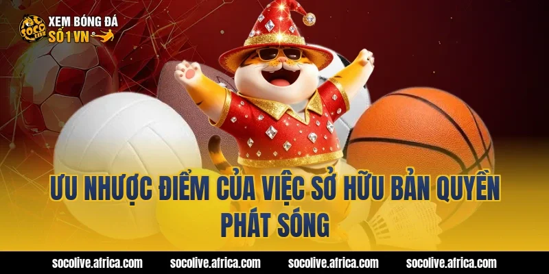 Ưu nhược điểm của việc sở hữu bản quyền phát sóng